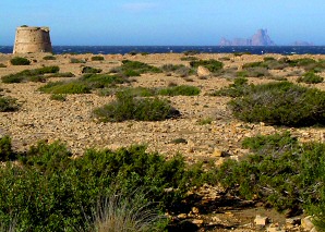 Defence towers on Formentera